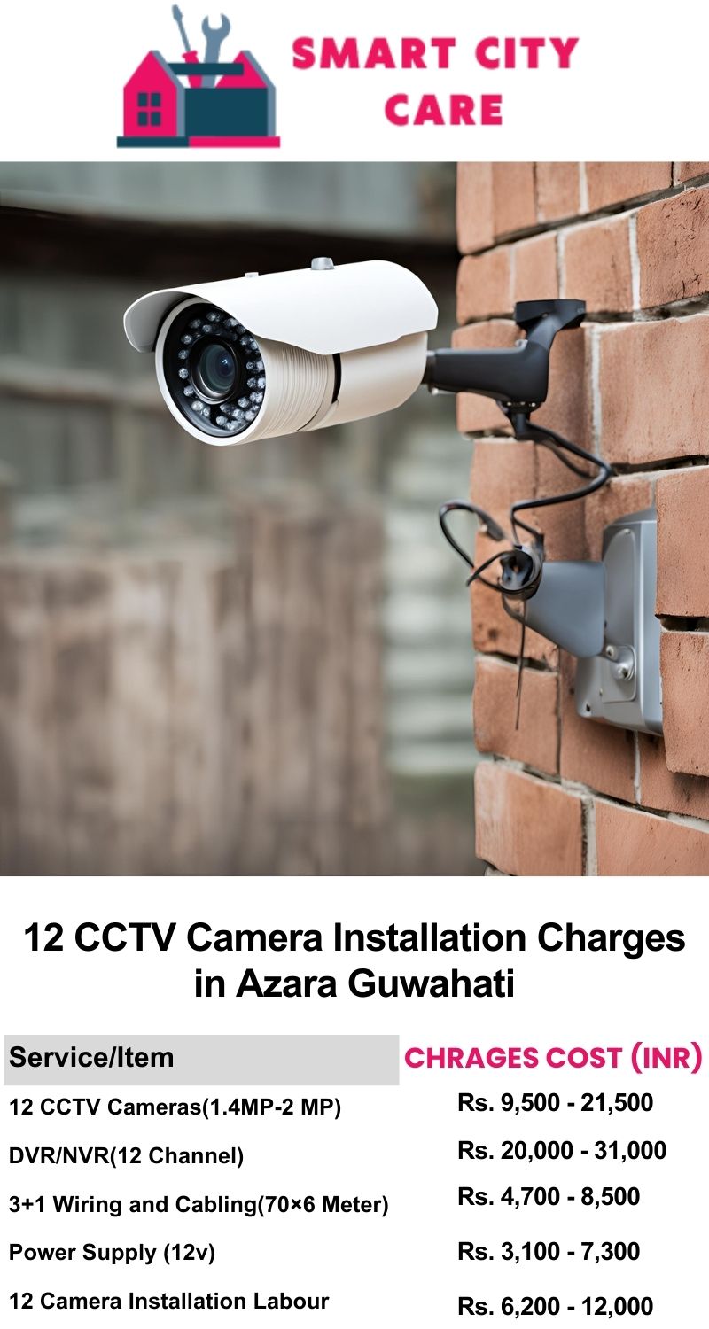 12 CCTV camera installation cost list in  Guwahati, Azara