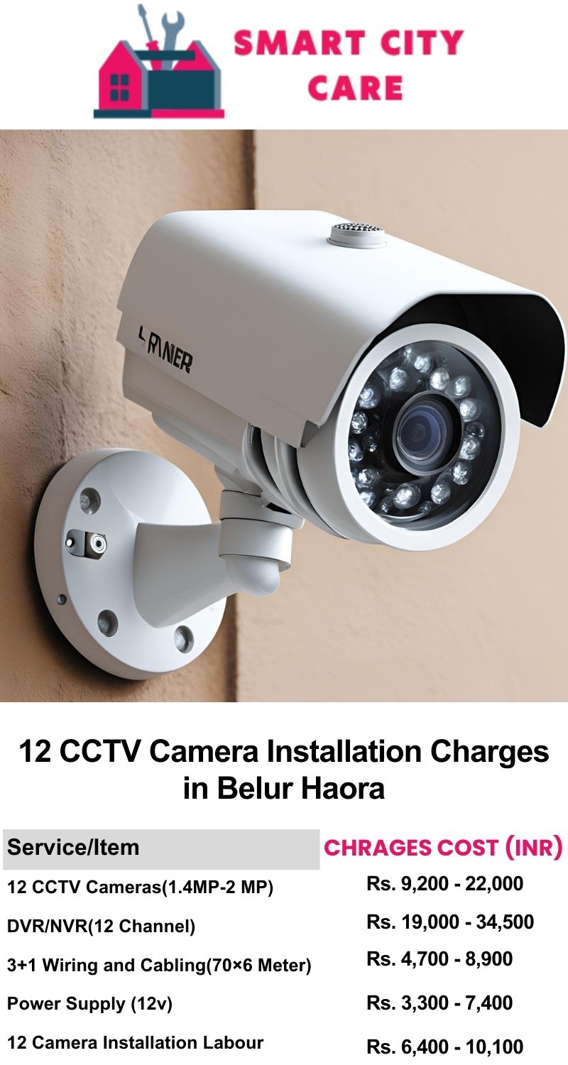 12 CCTV camera installation cost list in  Haora, Belur