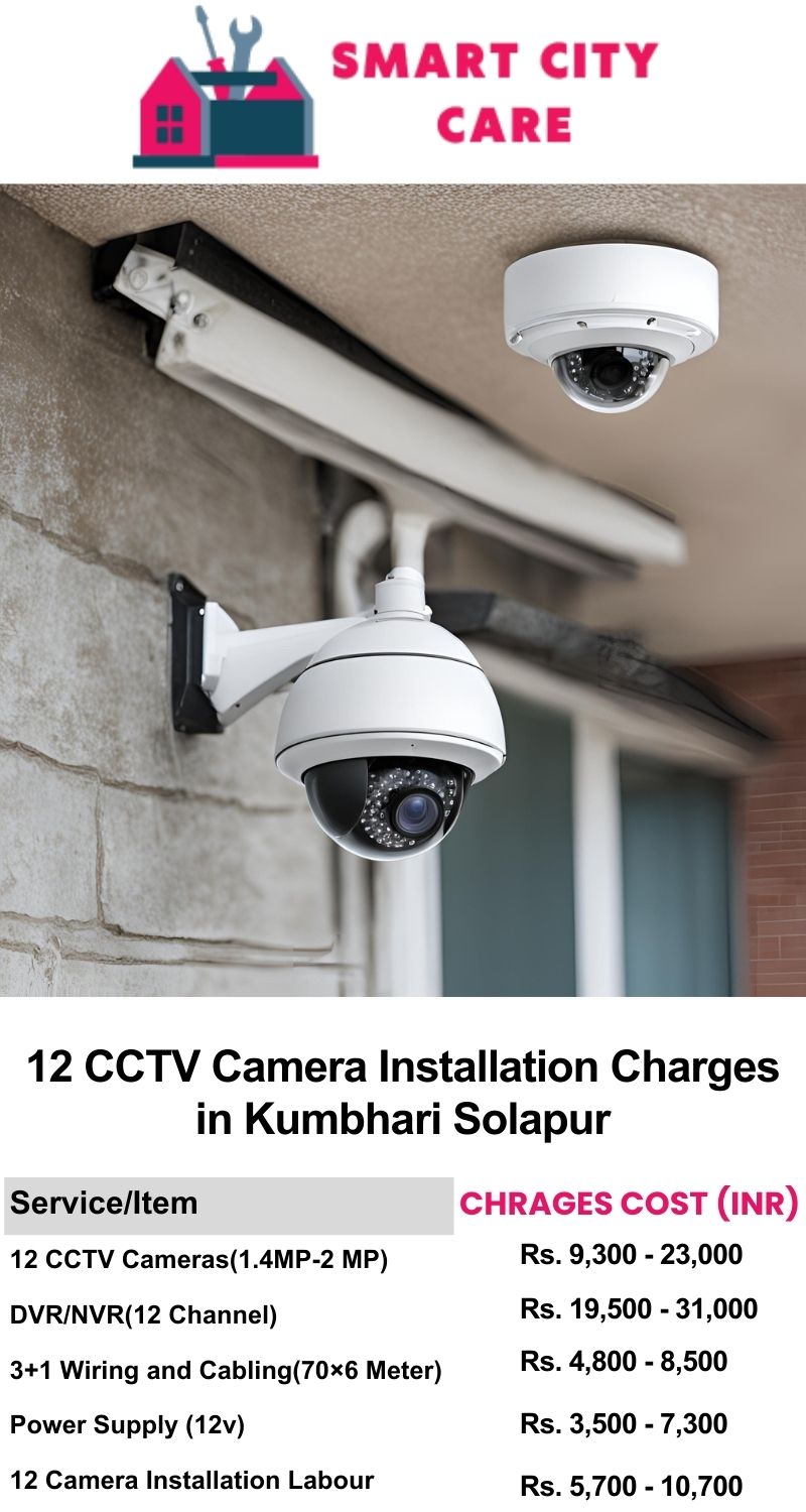 12 CCTV camera installation cost list in  Solapur, Kumbhari