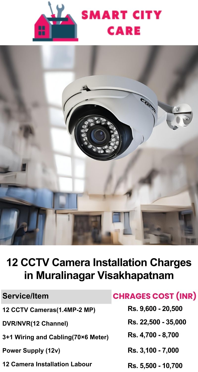 12 CCTV camera installation cost list in  Visakhapatnam, Muralinagar