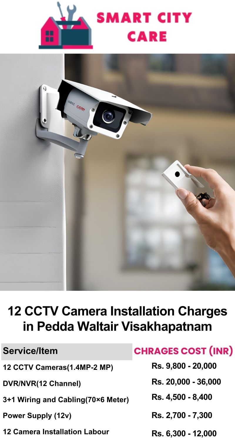 12 CCTV camera installation cost list in  Visakhapatnam, Pedda Waltair