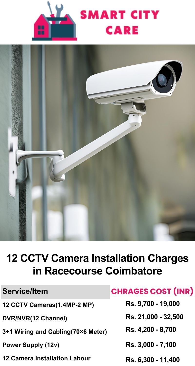 12 CCTV camera installation cost list in  Coimbatore, Racecourse