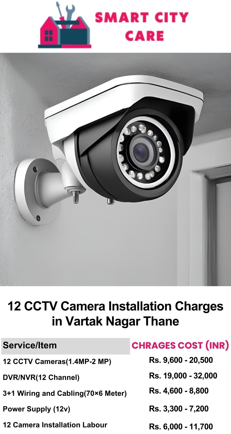 12 CCTV camera installation cost list in  Thane, Vartak Nagar