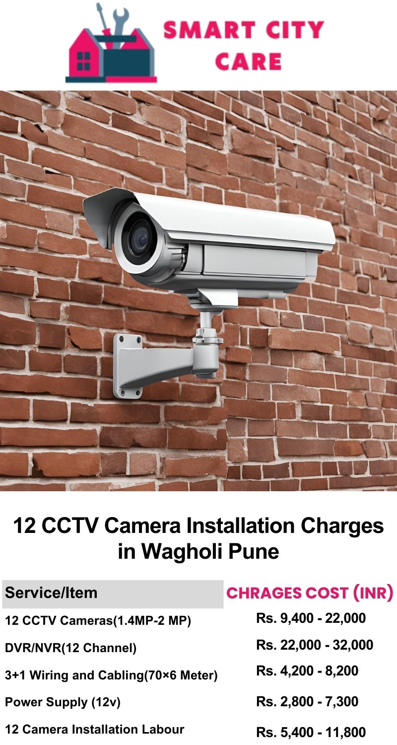 12 CCTV camera installation cost list in  Pune, Wagholi