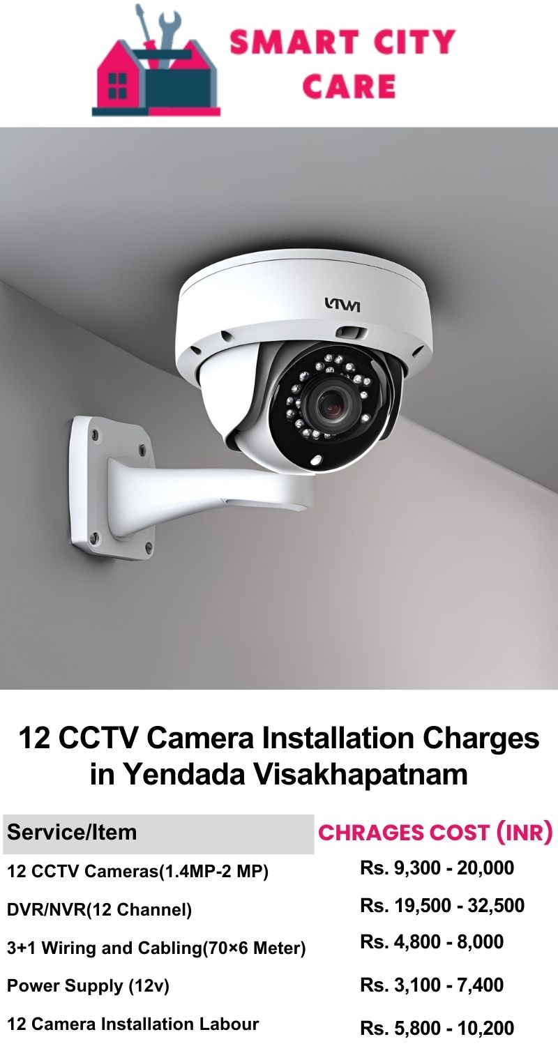 12 CCTV camera installation cost list in  Visakhapatnam, Yendada