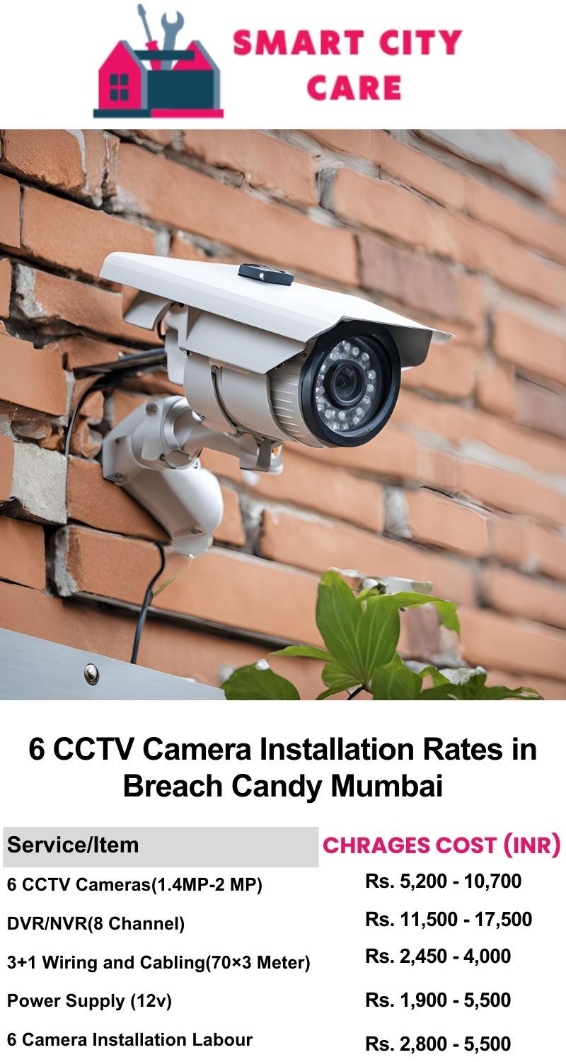 6 CCTV camera installation cost list in  Mumbai, Breach Candy