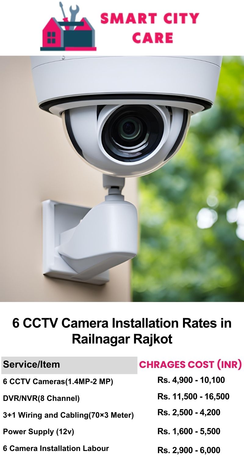 6 CCTV camera installation cost list in  Rajkot, Railnagar
