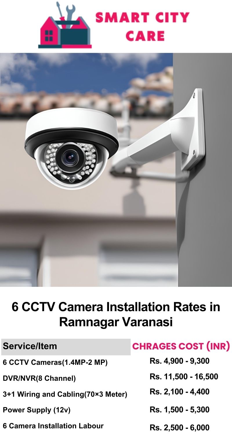 6 CCTV camera installation cost list in  Varanasi, Ramnagar