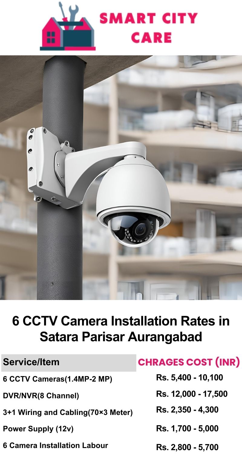 6 CCTV camera installation cost list in  Aurangabad, Satara Parisar