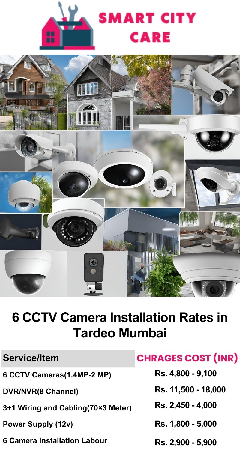 6 CCTV camera installation cost list in  Mumbai, Tardeo