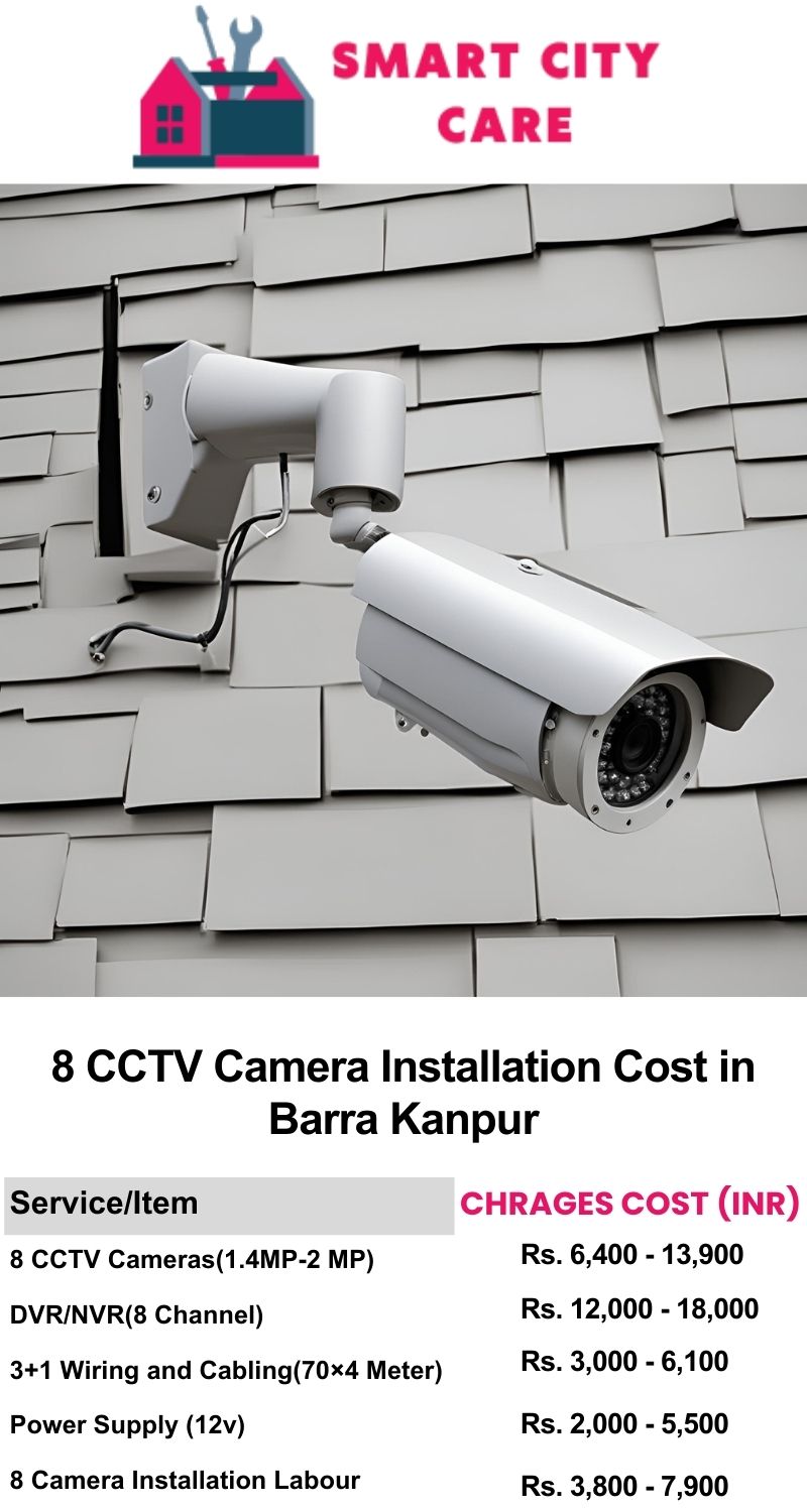 8 CCTV camera installation cost list in  Kanpur, Barra