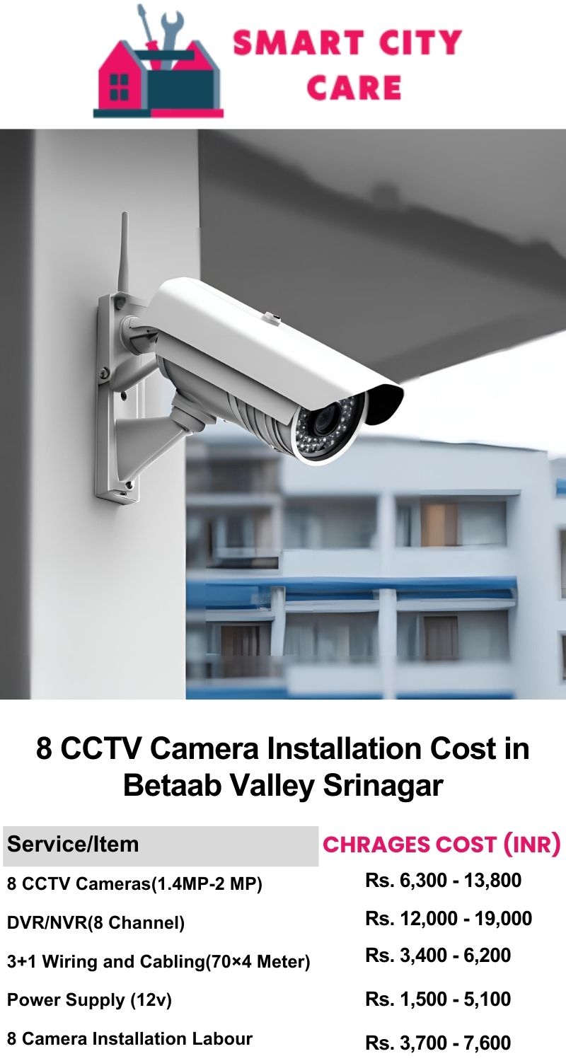 8 CCTV camera installation cost list in  Srinagar, Betaab Valley