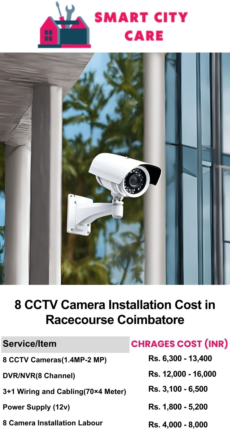 8 CCTV camera installation cost list in  Coimbatore, Racecourse