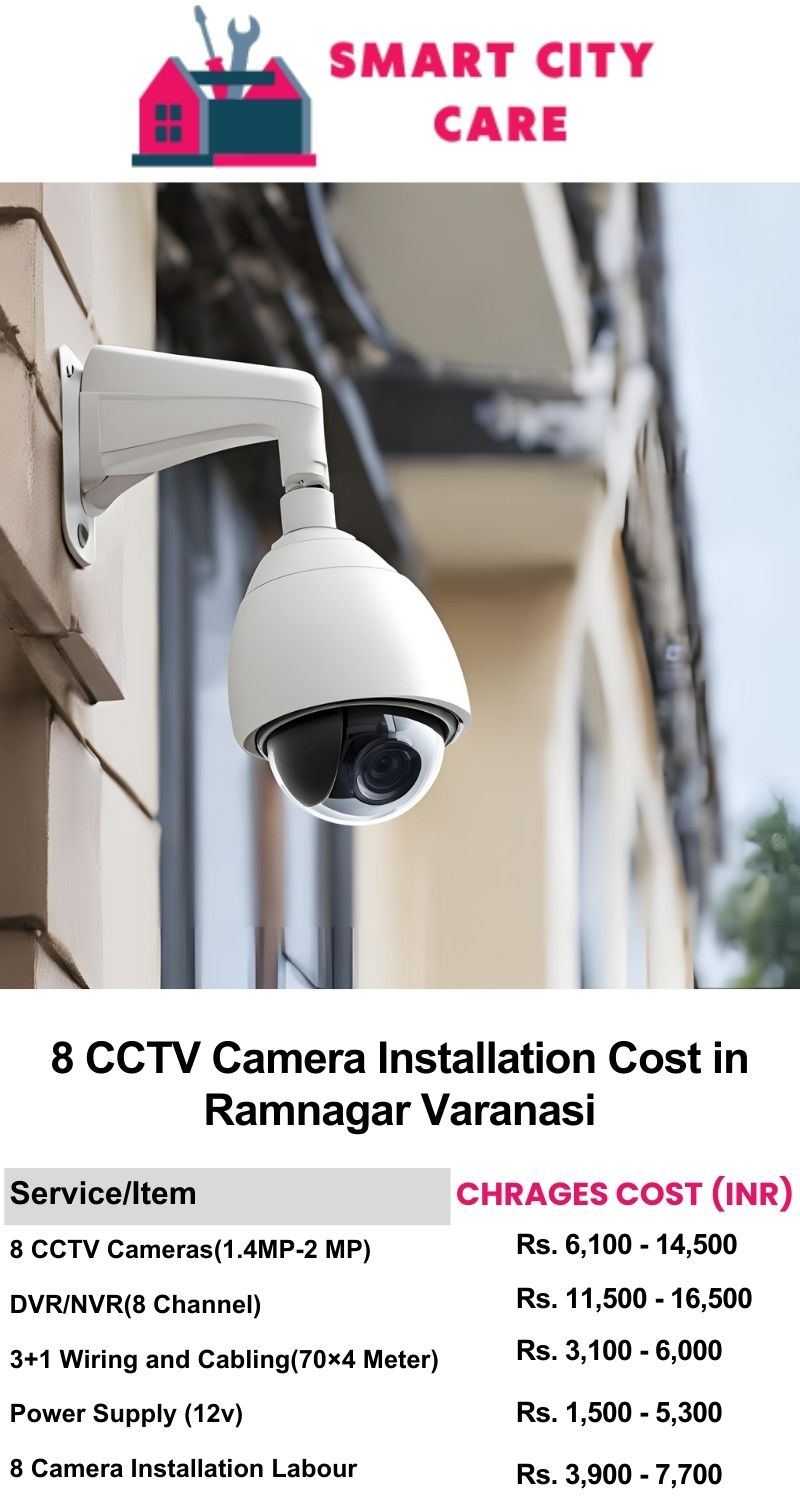 8 CCTV camera installation cost list in  Varanasi, Ramnagar