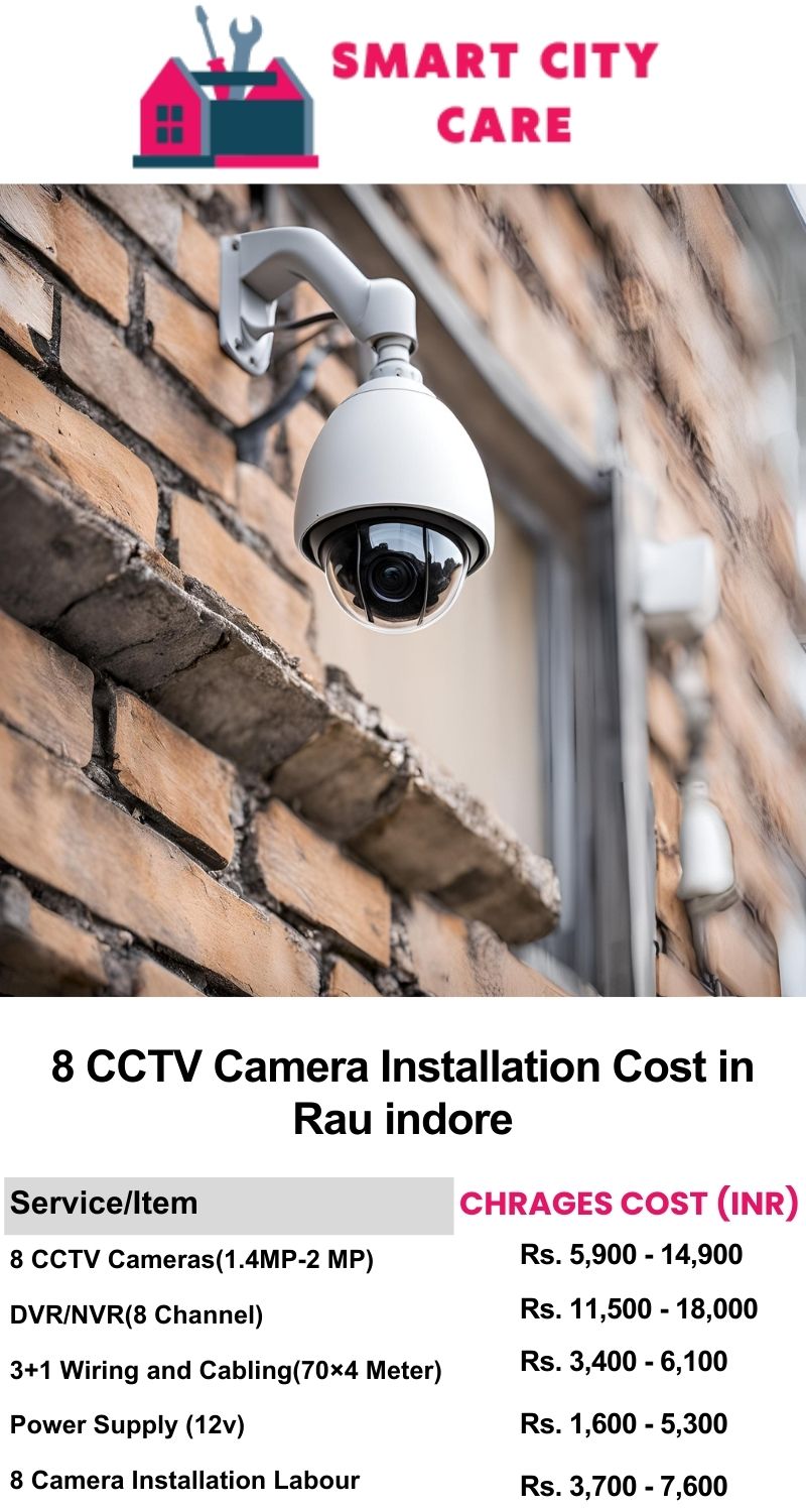 8 CCTV camera installation cost list in  Indore, Rau