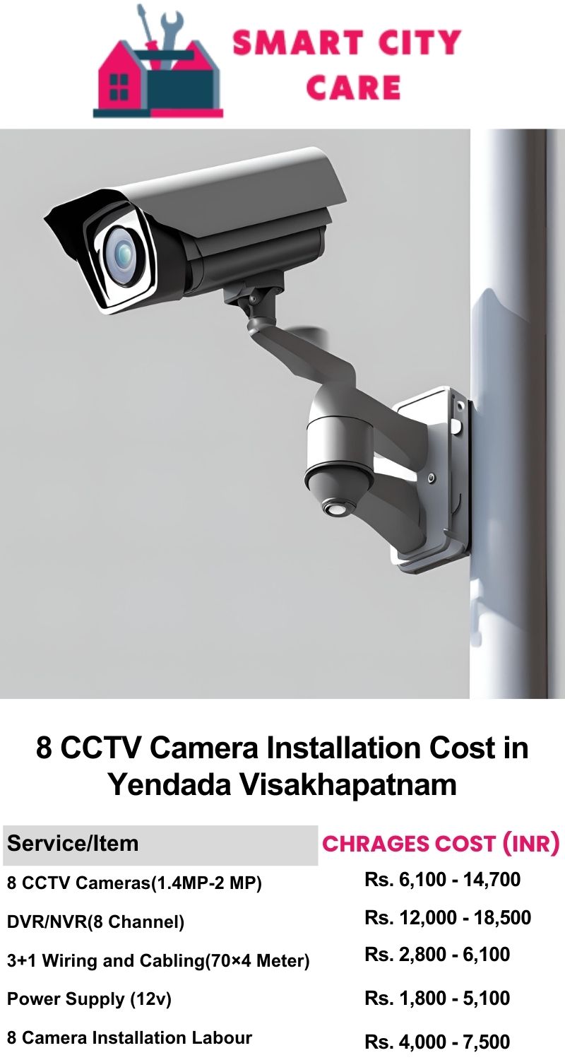 8 CCTV camera installation cost list in  Visakhapatnam, Yendada