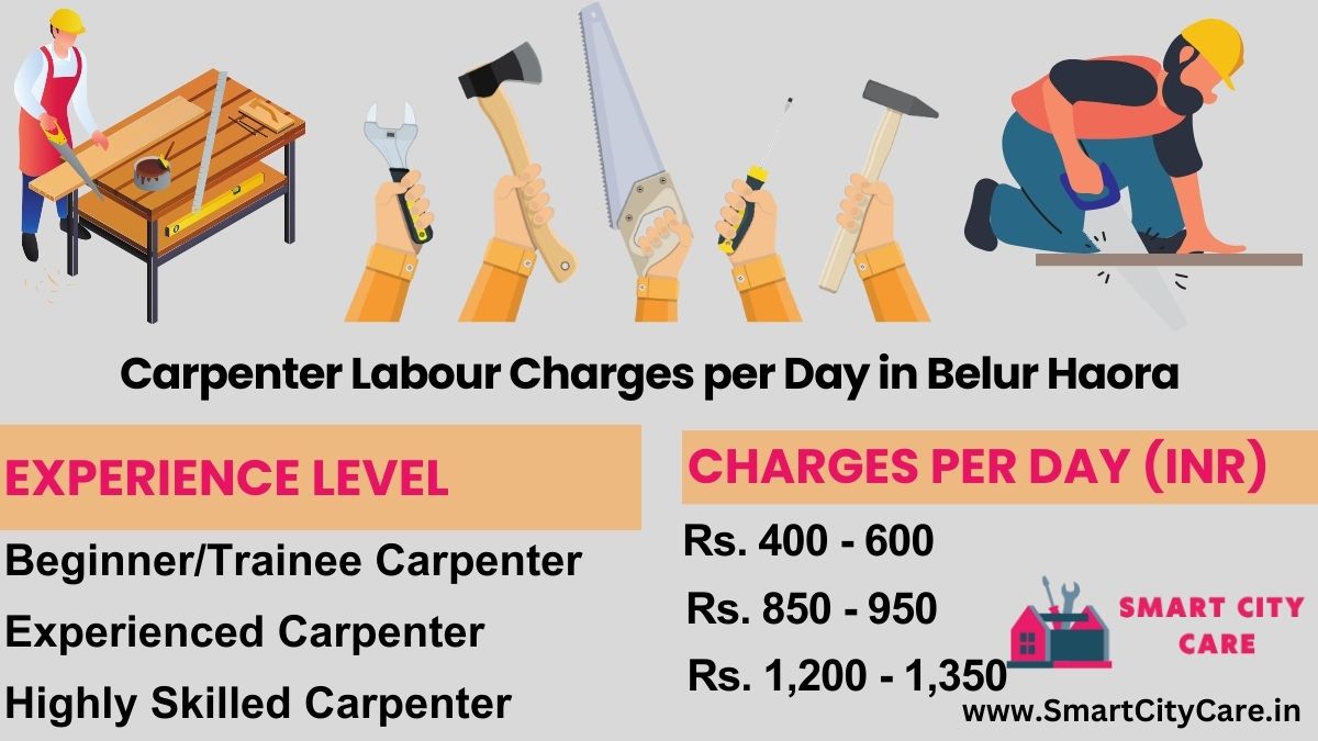 Carpenter Labour Charges Per Day list in Belur, Haora