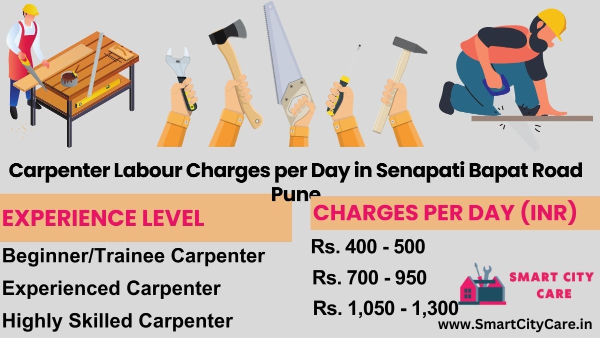 Carpenter Labour Charges Per Day list in Senapati Bapat Road, Pune