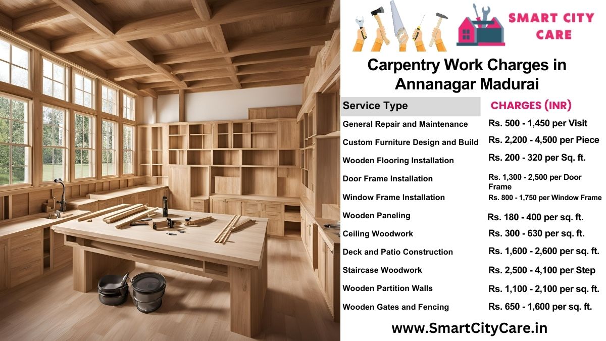 Carpentry Work Charges list in Annanagar, Madurai