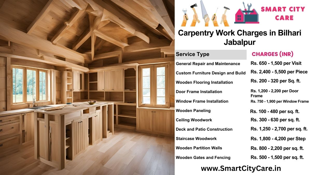 Carpentry Work Charges list in Bilhari, Jabalpur