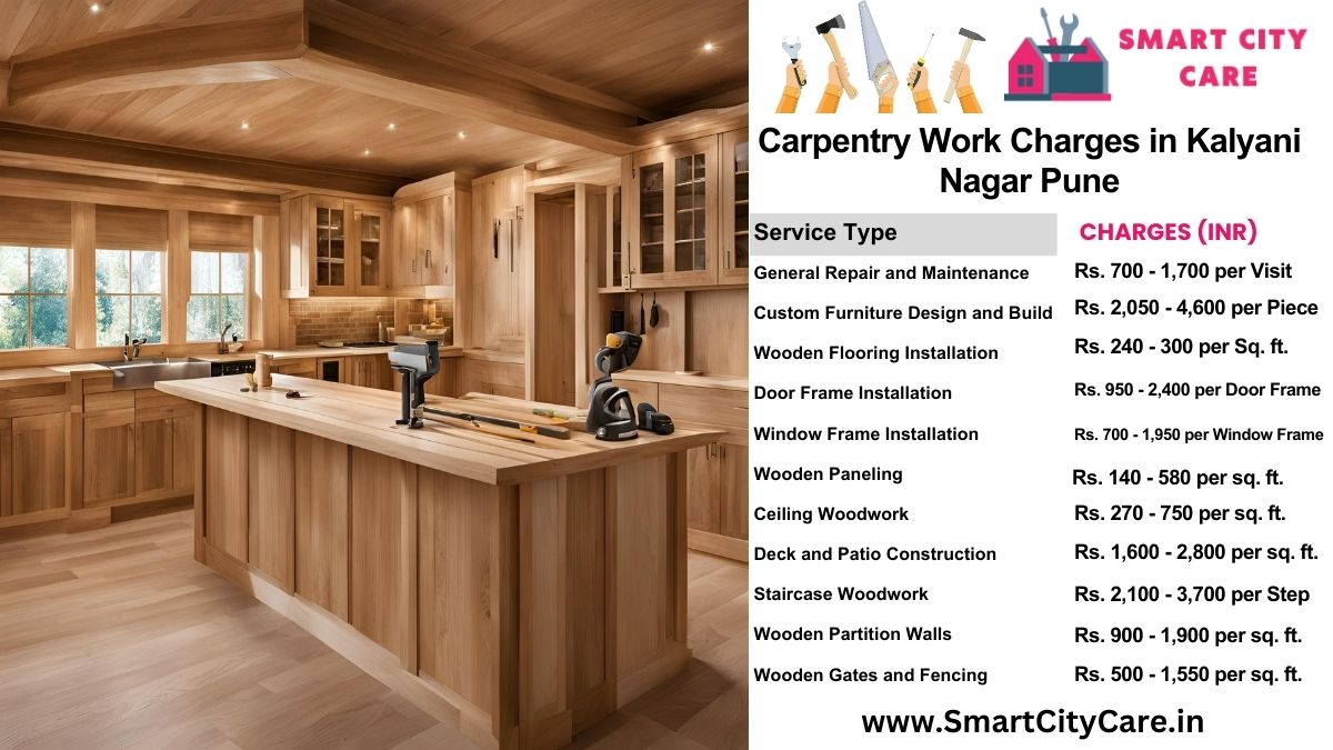 Carpentry Work Charges list in Kalyani Nagar, Pune