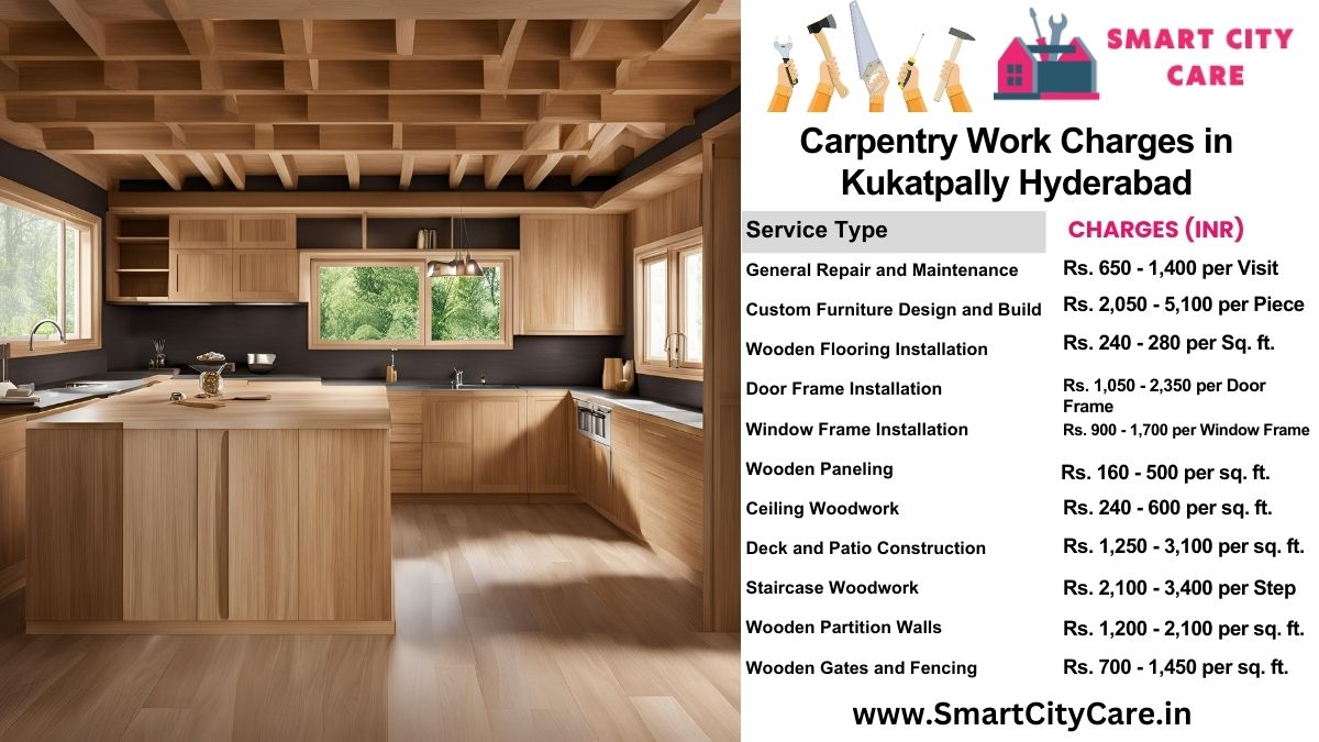 Carpentry Work Charges list in Kukatpally, Hyderabad