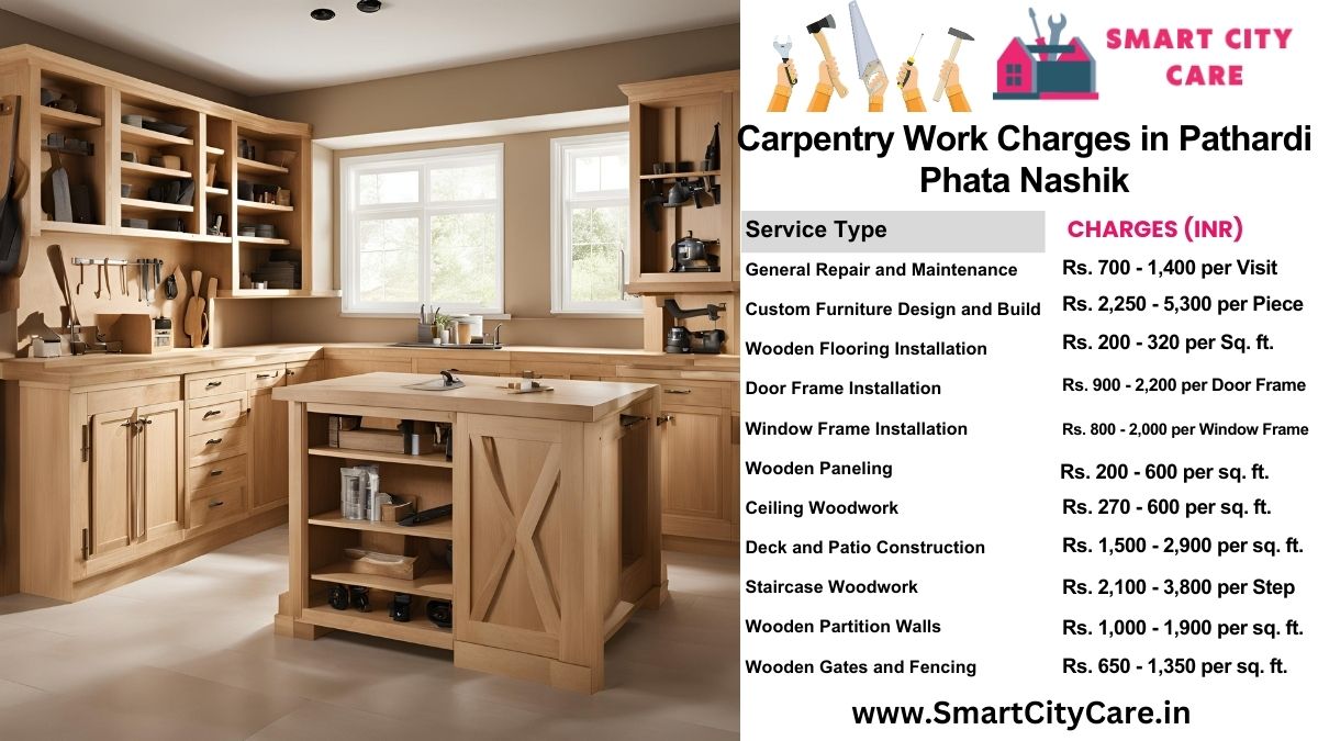 Carpentry Work Charges list in Pathardi Phata, Nashik