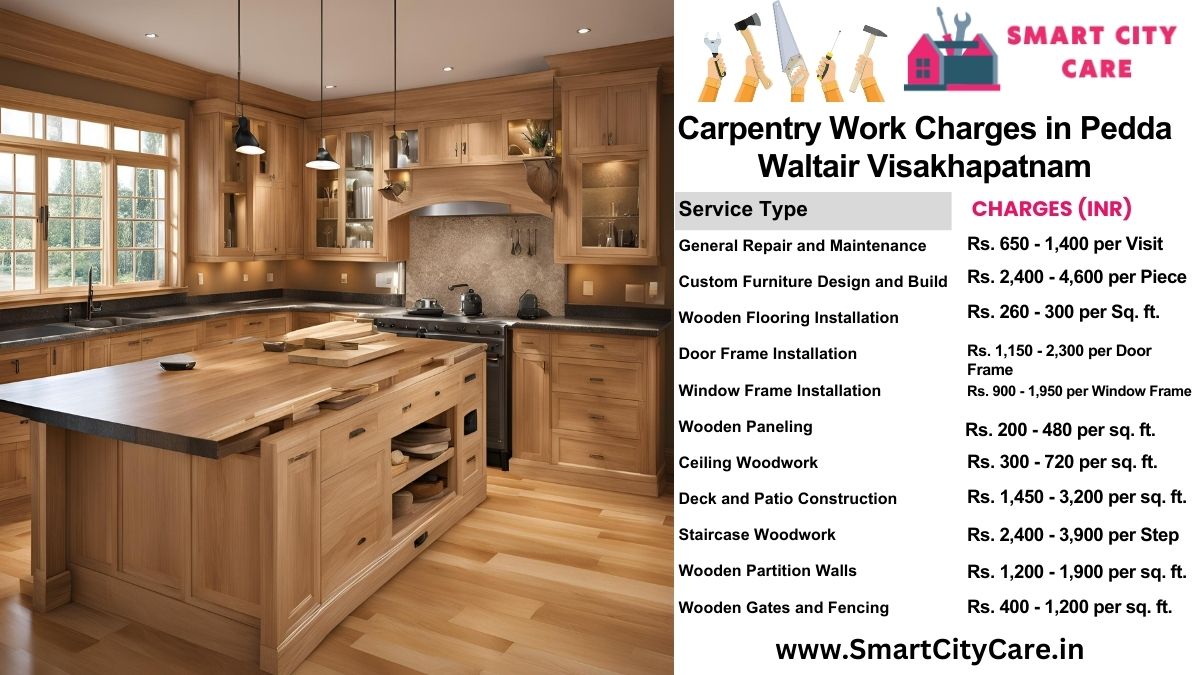 Carpentry Work Charges list in Pedda Waltair, Visakhapatnam