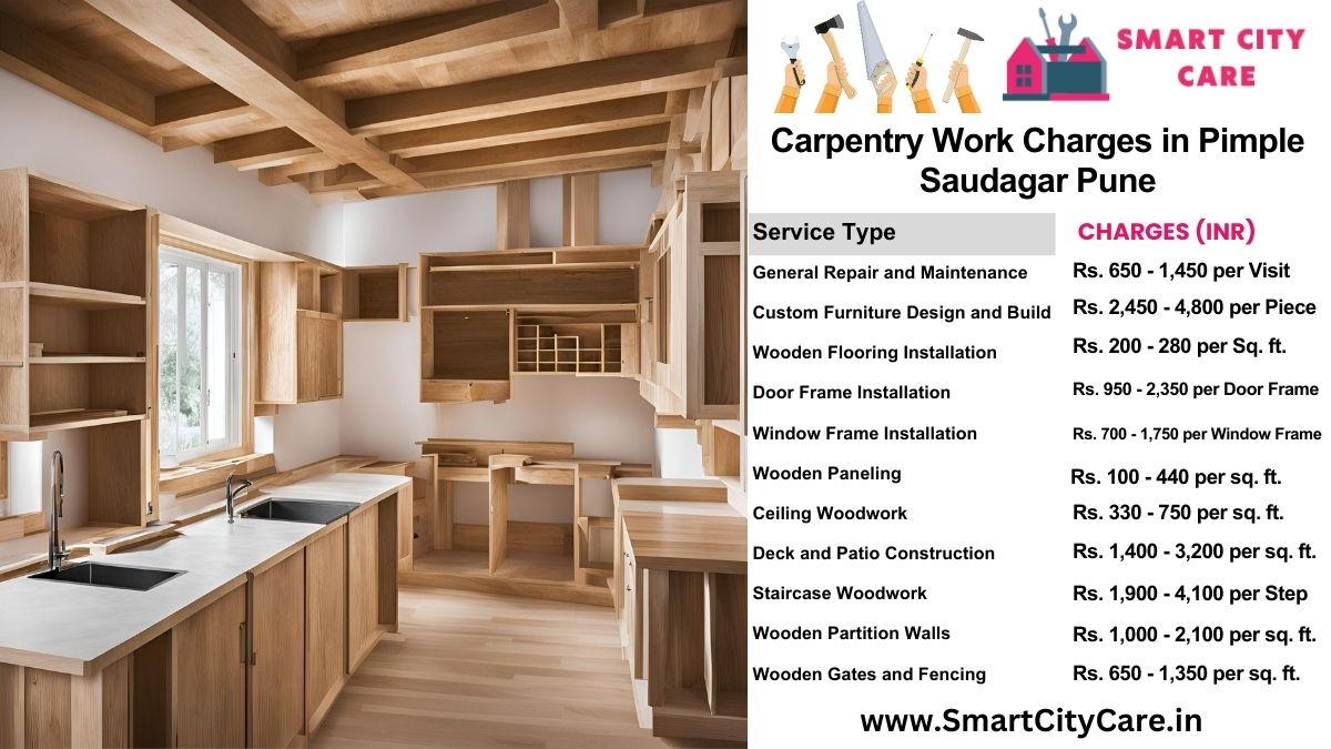 Carpentry Work Charges list in Pimple Saudagar, Pune