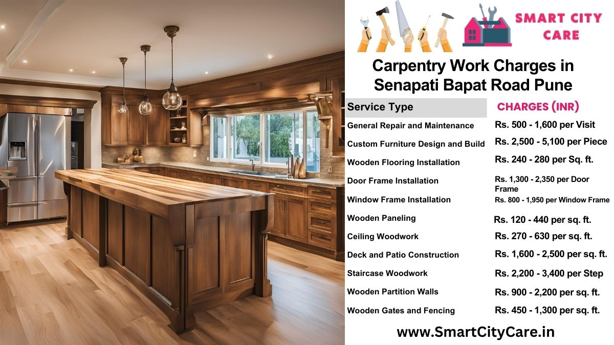 Carpentry Work Charges list in Senapati Bapat Road, Pune