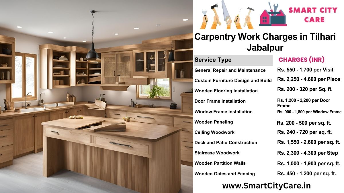 Carpentry Work Charges list in Tilhari, Jabalpur