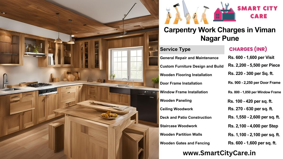 Carpentry Work Charges list in Viman Nagar, Pune