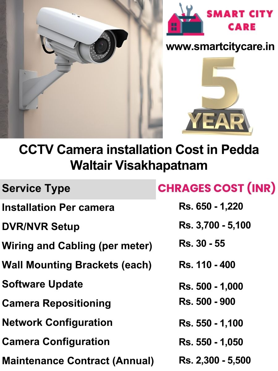 CCTV camera installation cost list in Visakhapatnam, Pedda Waltair