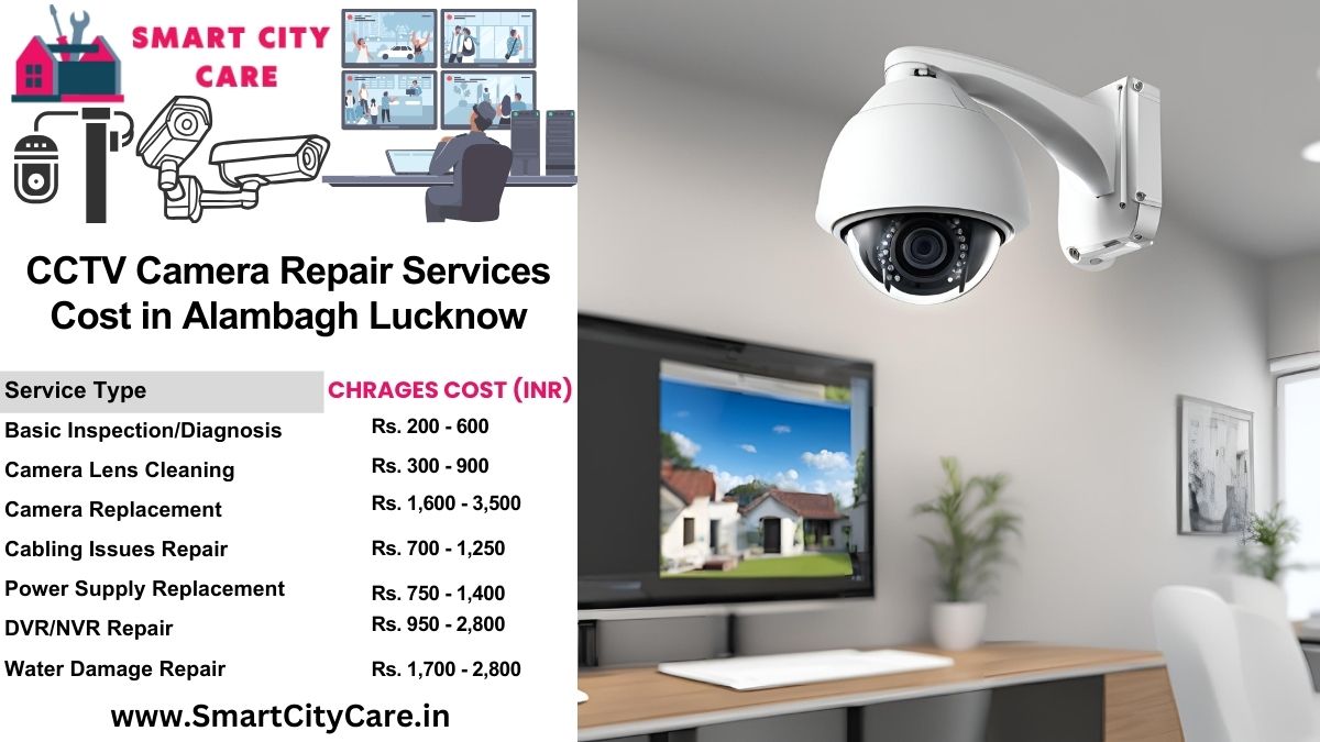 CCTV camera repair services charges list in Lucknow, Alambagh