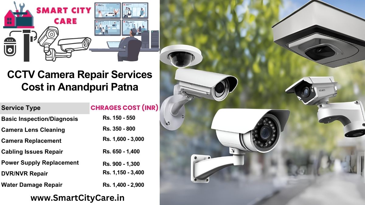 CCTV camera repair services charges list in Patna, Anandpuri