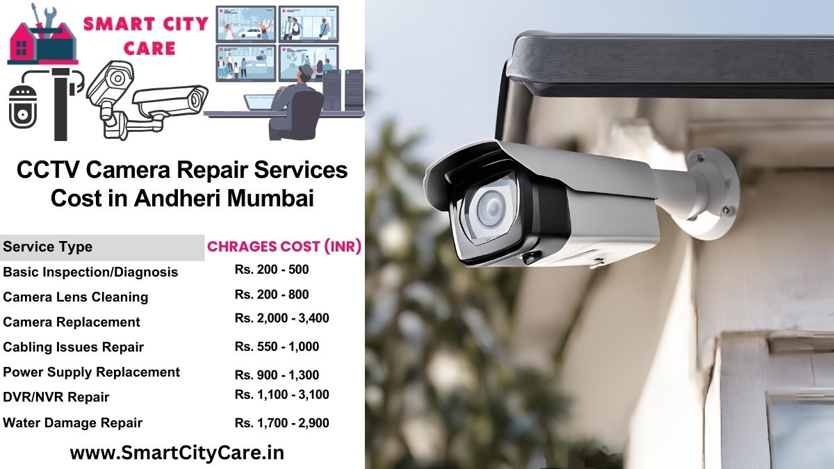 CCTV camera repair services charges list in Mumbai, Andheri