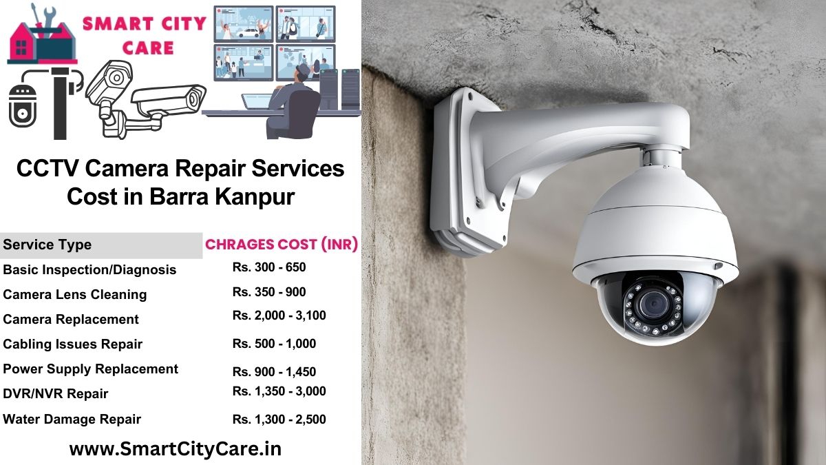 CCTV camera repair services charges list in Kanpur, Barra