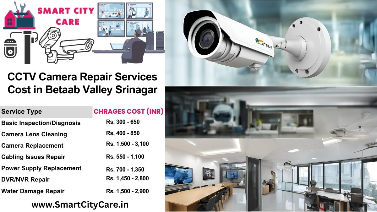 CCTV camera repair services charges list in Srinagar, Betaab Valley