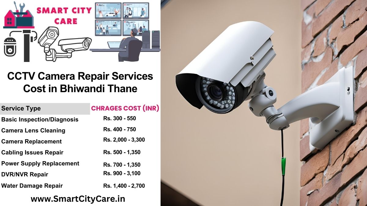 CCTV camera repair services charges list in Thane, Bhiwandi