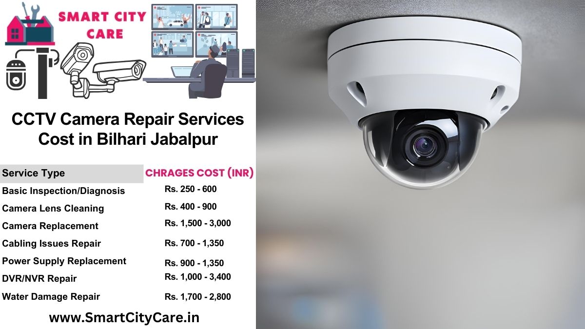 CCTV camera repair services charges list in Jabalpur, Bilhari