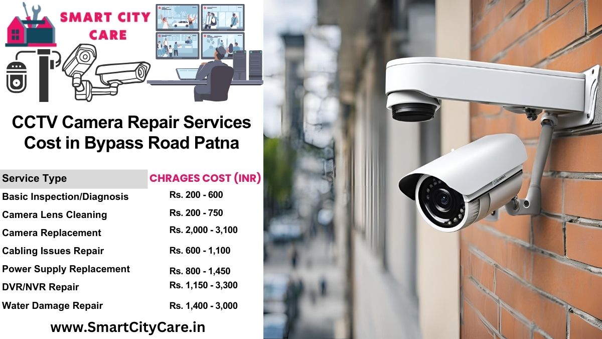 CCTV camera repair services charges list in Patna, Bypass Road