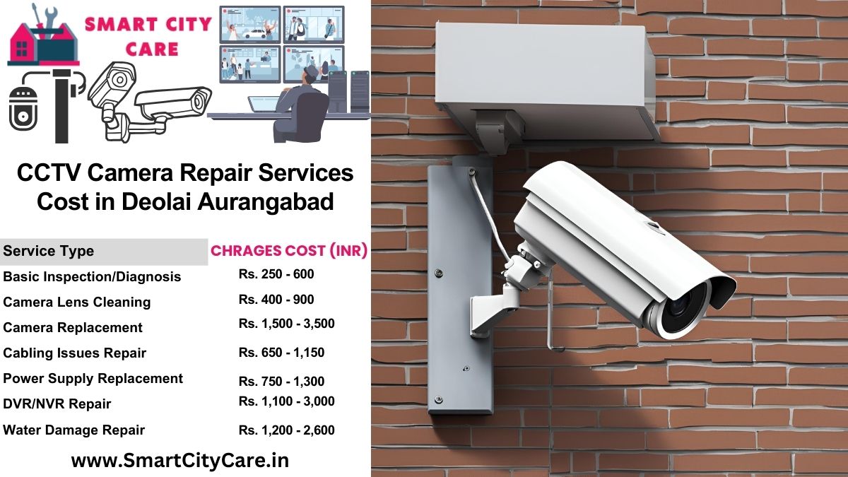 CCTV camera repair services charges list in Aurangabad, Deolai