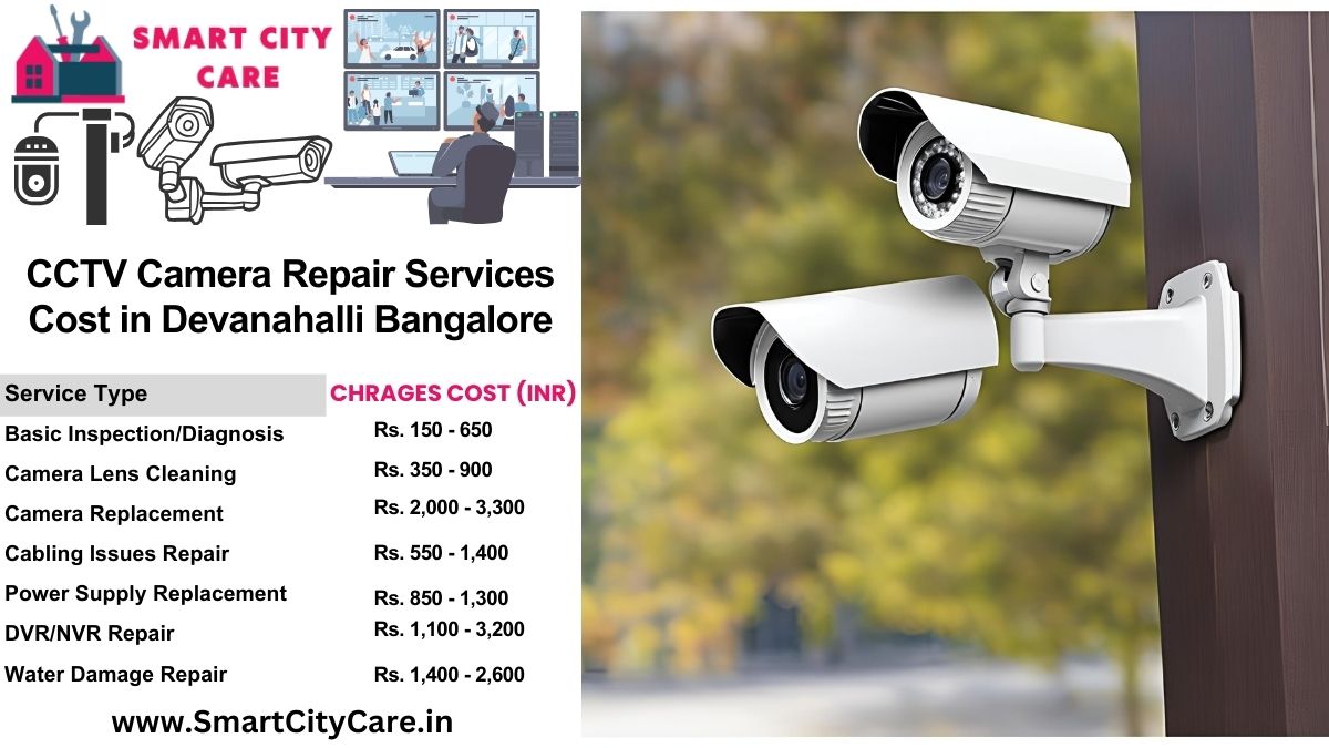 CCTV camera repair services charges list in Bangalore, Devanahalli