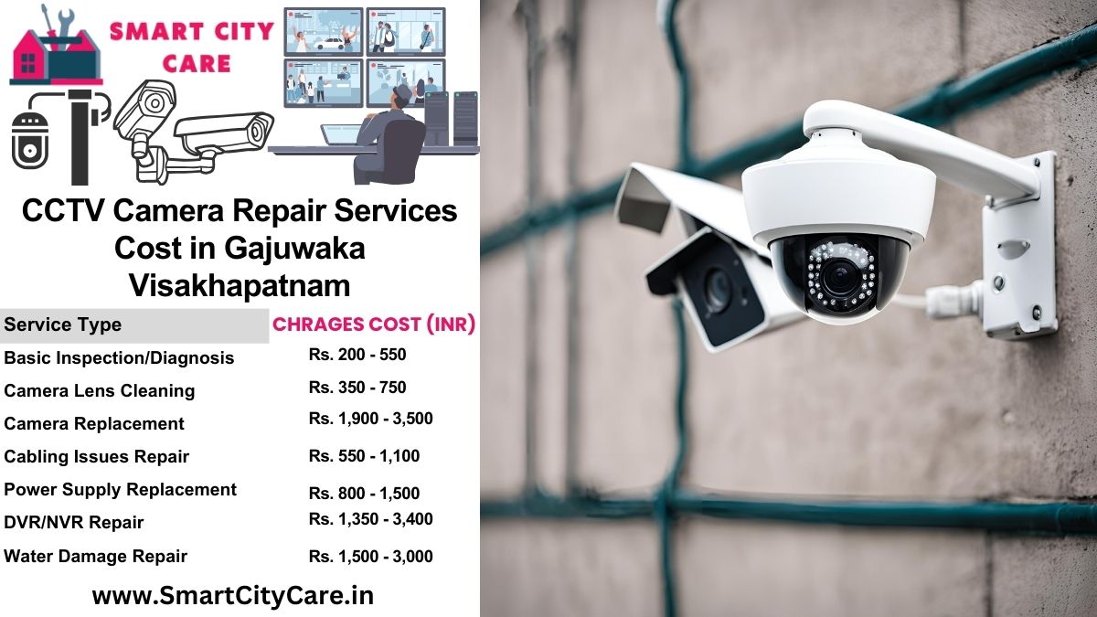 CCTV camera repair services charges list in Visakhapatnam, Gajuwaka