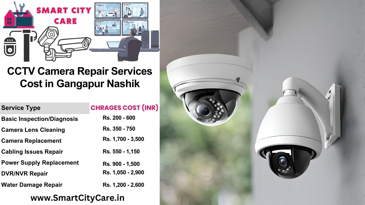 CCTV camera repair services charges list in Nashik, Gangapur