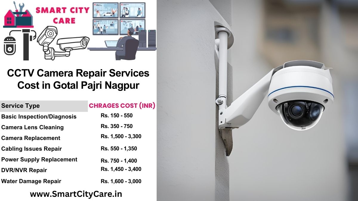 CCTV camera repair services charges list in Nagpur, Gotal pajri