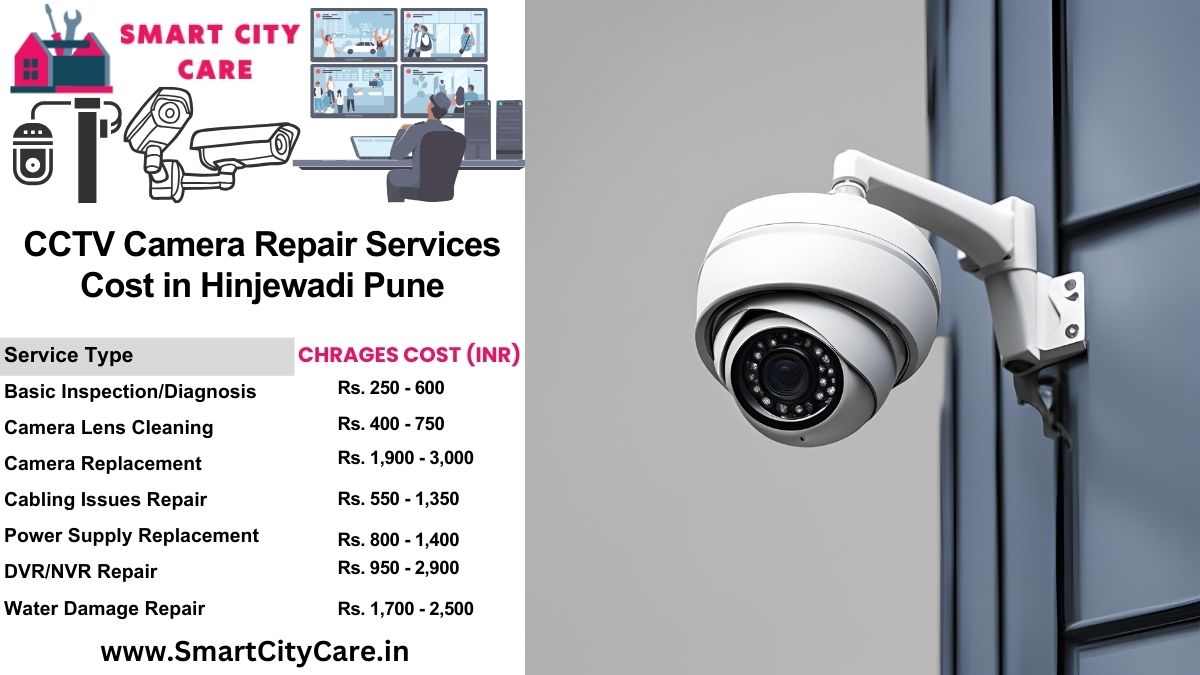 CCTV camera repair services charges list in Pune, Hinjewadi