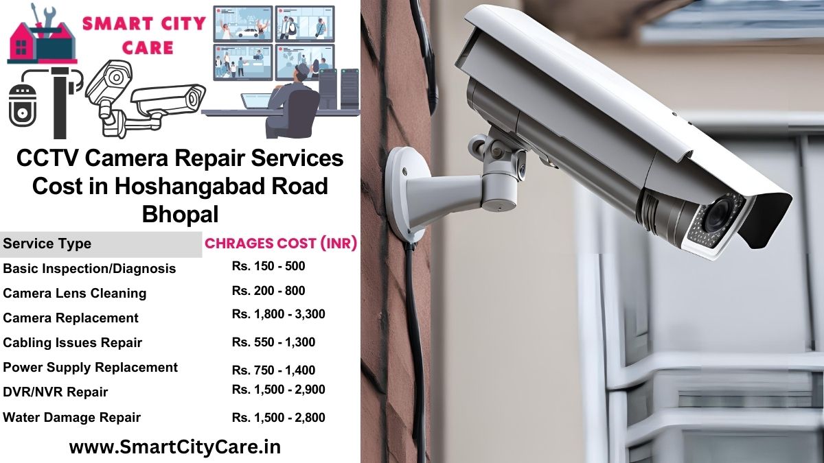 CCTV camera repair services charges list in Bhopal, Hoshangabad Road