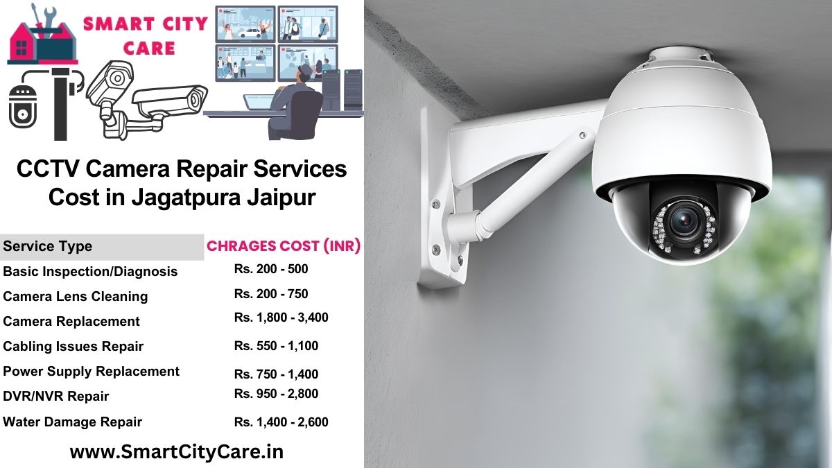 CCTV camera repair services charges list in Jaipur, Jagatpura