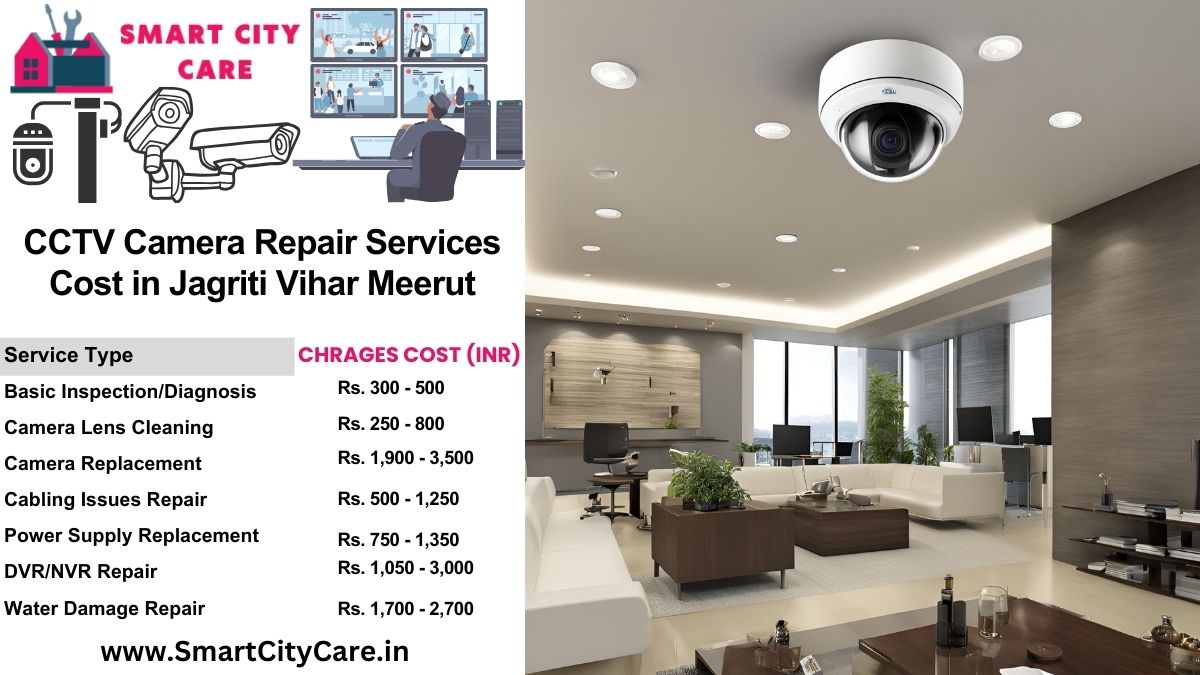 CCTV camera repair services charges list in Meerut, Jagriti Vihar